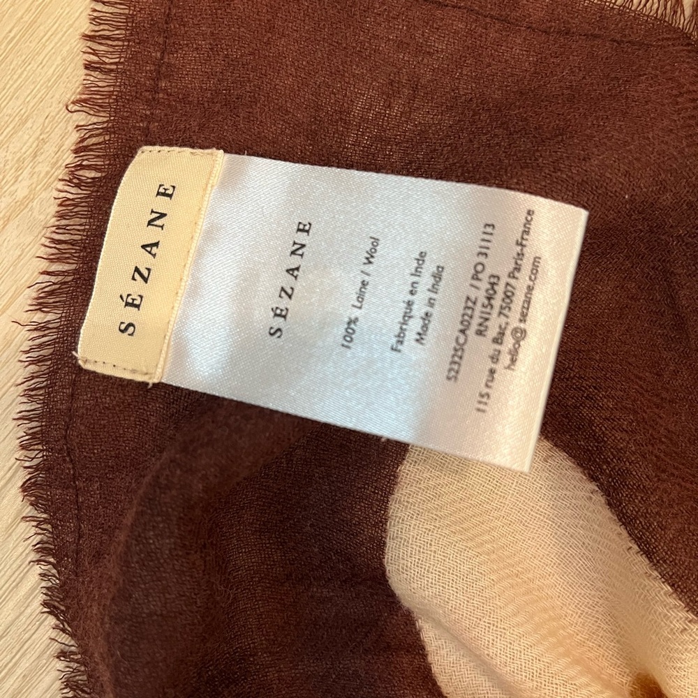 Sezane Pio Scarf Marine Print - Picture 2 of 2